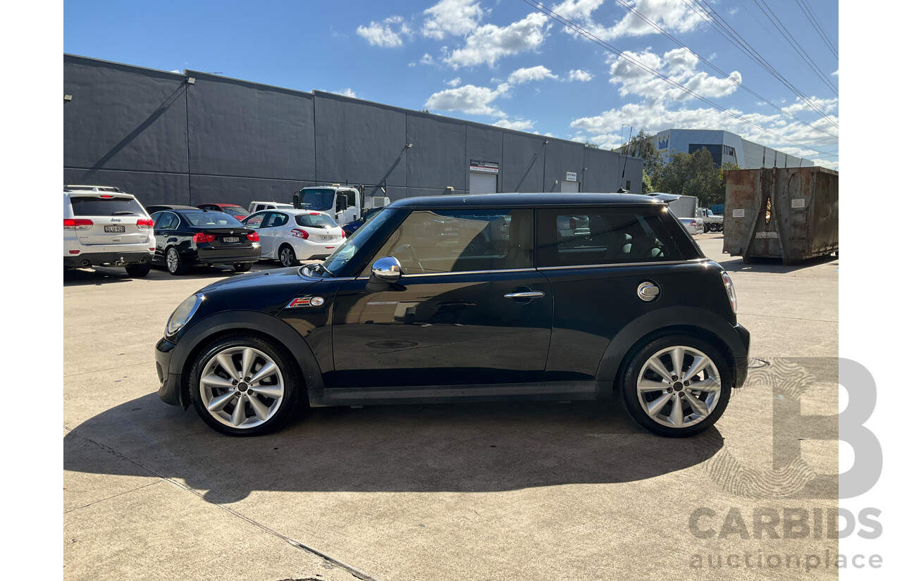 4/2011 Mini Cooper R56 MY11 2d Hatchback Black Turbo 1.6L