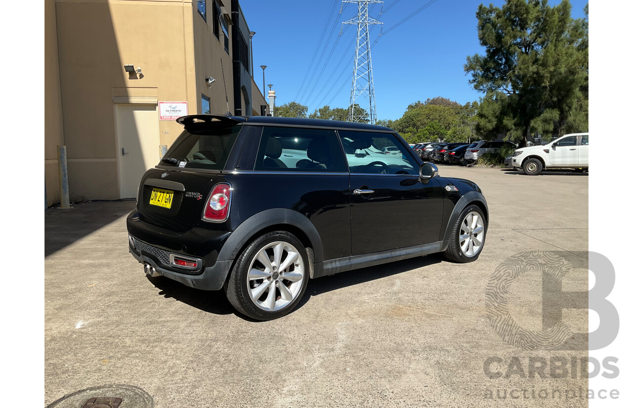 4/2011 Mini Cooper R56 MY11 2d Hatchback Black Turbo 1.6L