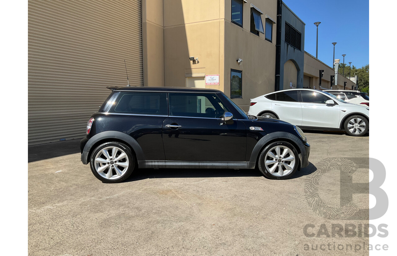 4/2011 Mini Cooper R56 MY11 2d Hatchback Black Turbo 1.6L