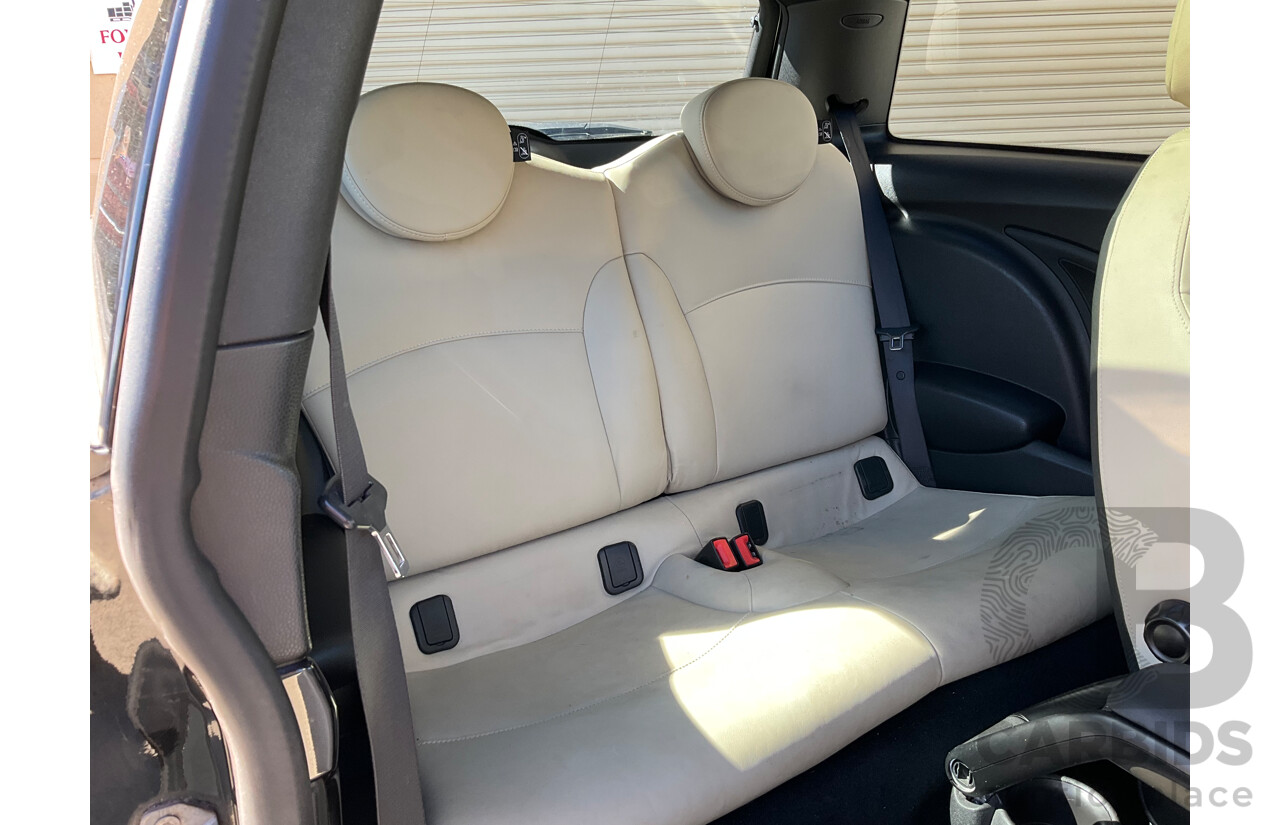 4/2011 Mini Cooper R56 MY11 2d Hatchback Black Turbo 1.6L