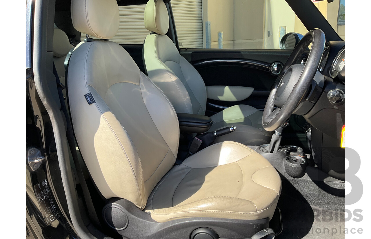 4/2011 Mini Cooper R56 MY11 2d Hatchback Black Turbo 1.6L