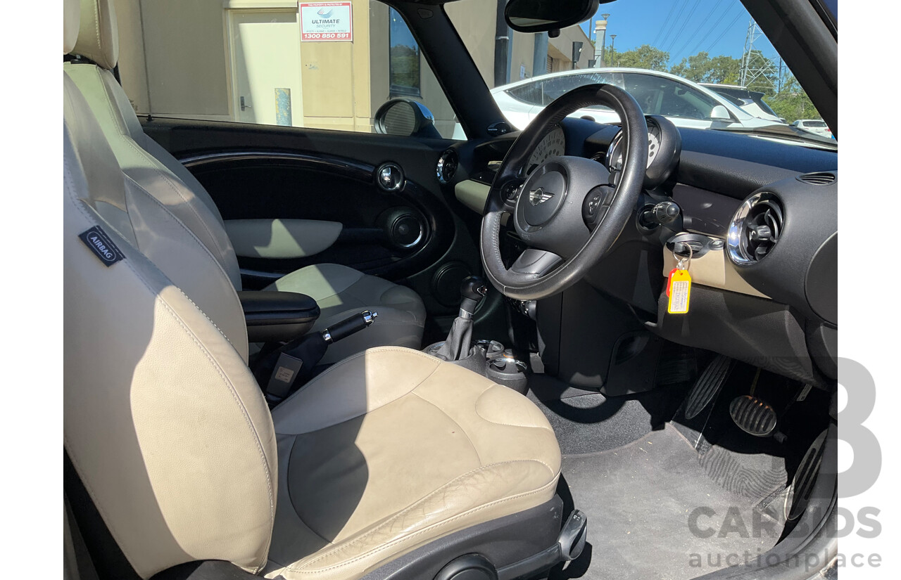 4/2011 Mini Cooper R56 MY11 2d Hatchback Black Turbo 1.6L