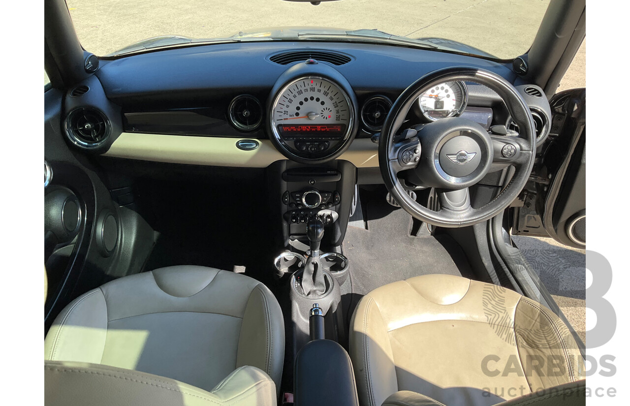 4/2011 Mini Cooper R56 MY11 2d Hatchback Black Turbo 1.6L