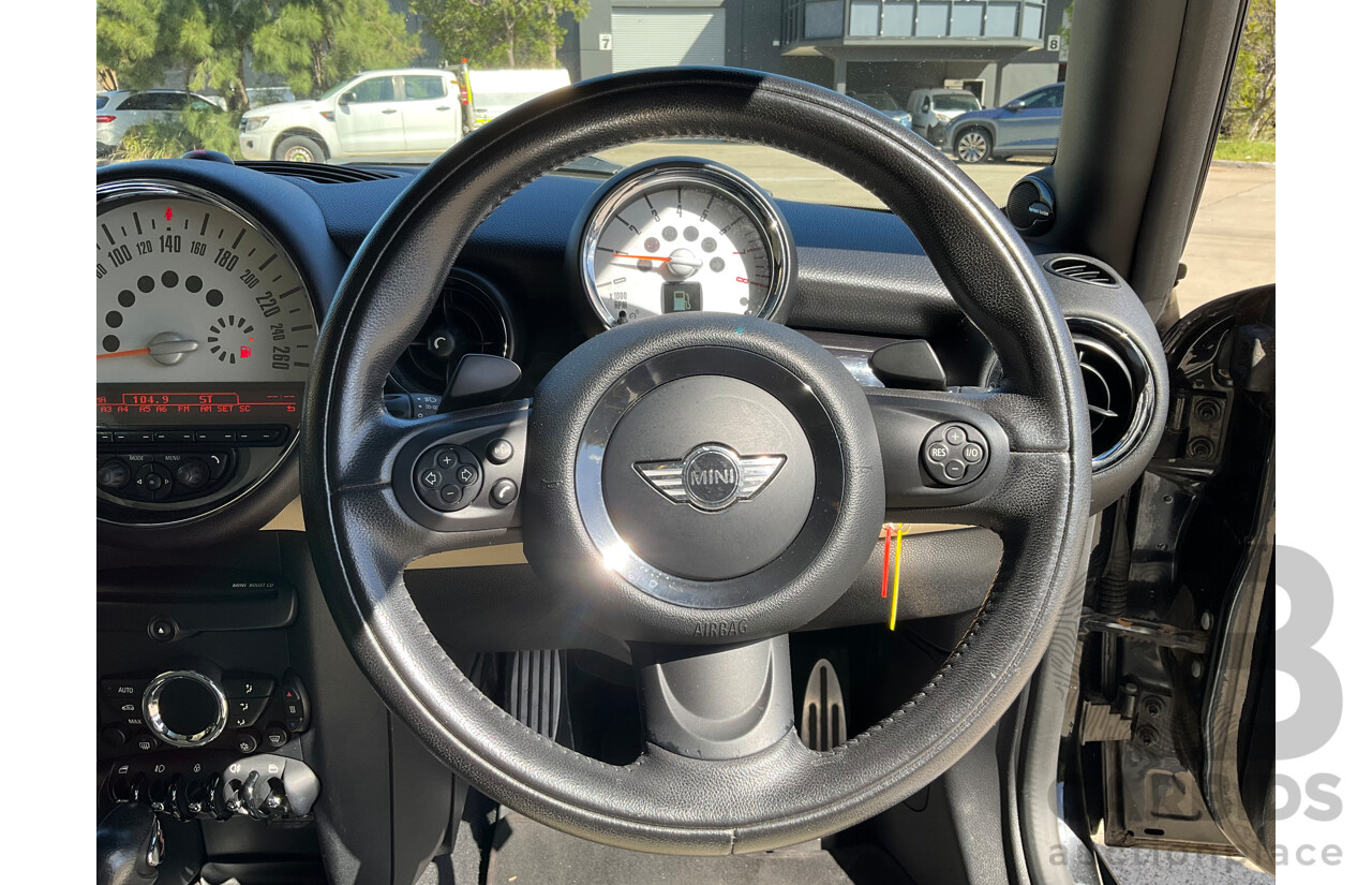 4/2011 Mini Cooper R56 MY11 2d Hatchback Black Turbo 1.6L