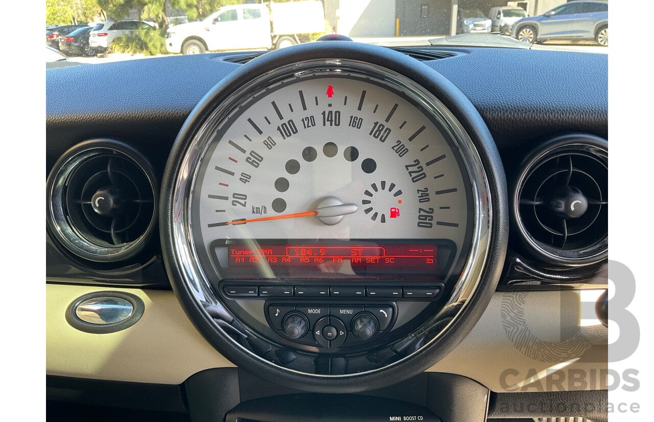 4/2011 Mini Cooper R56 MY11 2d Hatchback Black Turbo 1.6L