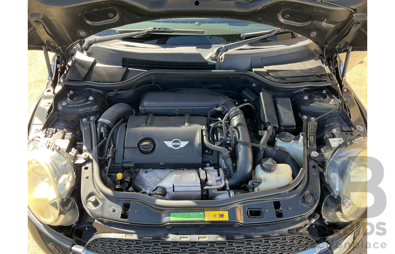 4/2011 Mini Cooper R56 MY11 2d Hatchback Black Turbo 1.6L