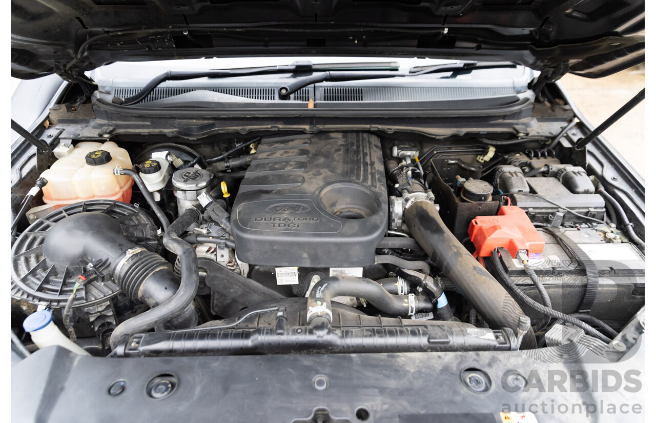 09/2015 Ford Ranger XLT 3.2 (4x4) 4x4 PX MKII Dual Cab Utility Black Turbo Diesel 3.2L