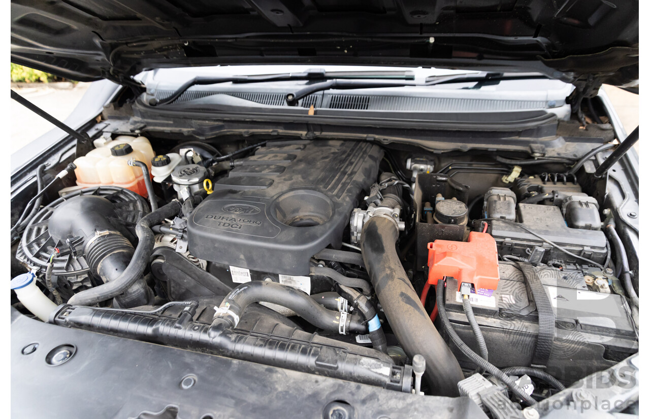 09/2015 Ford Ranger XLT 3.2 (4x4) 4x4 PX MKII Dual Cab Utility Black Turbo Diesel 3.2L