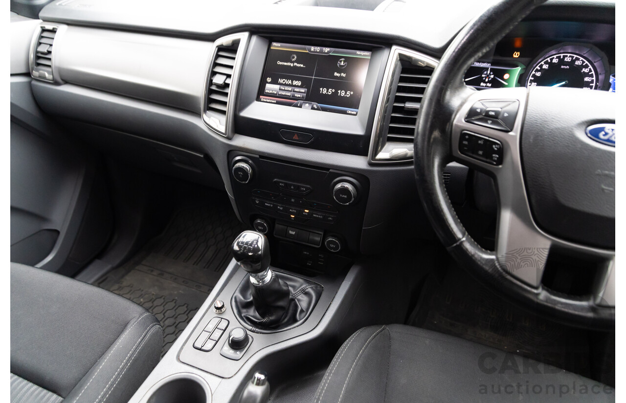 09/2015 Ford Ranger XLT 3.2 (4x4) 4x4 PX MKII Dual Cab Utility Black Turbo Diesel 3.2L