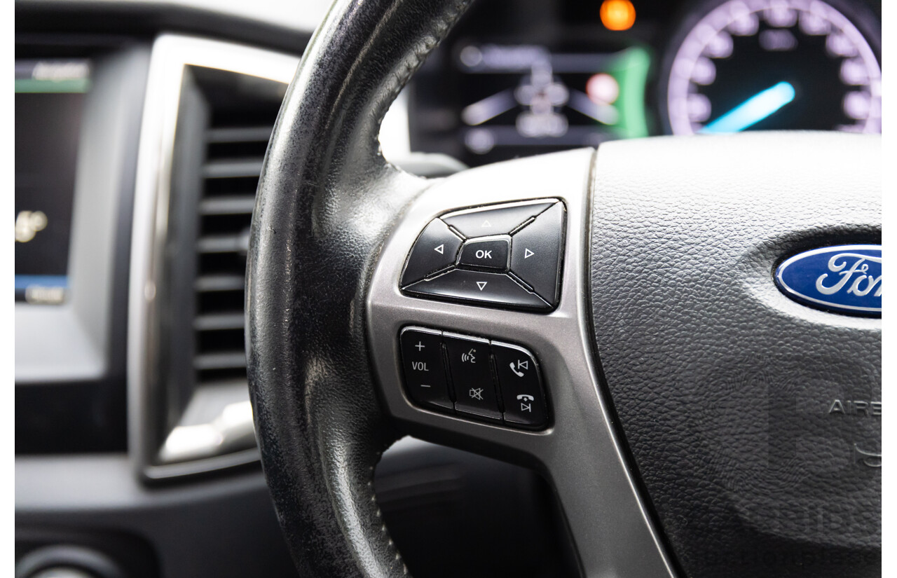 09/2015 Ford Ranger XLT 3.2 (4x4) 4x4 PX MKII Dual Cab Utility Black Turbo Diesel 3.2L