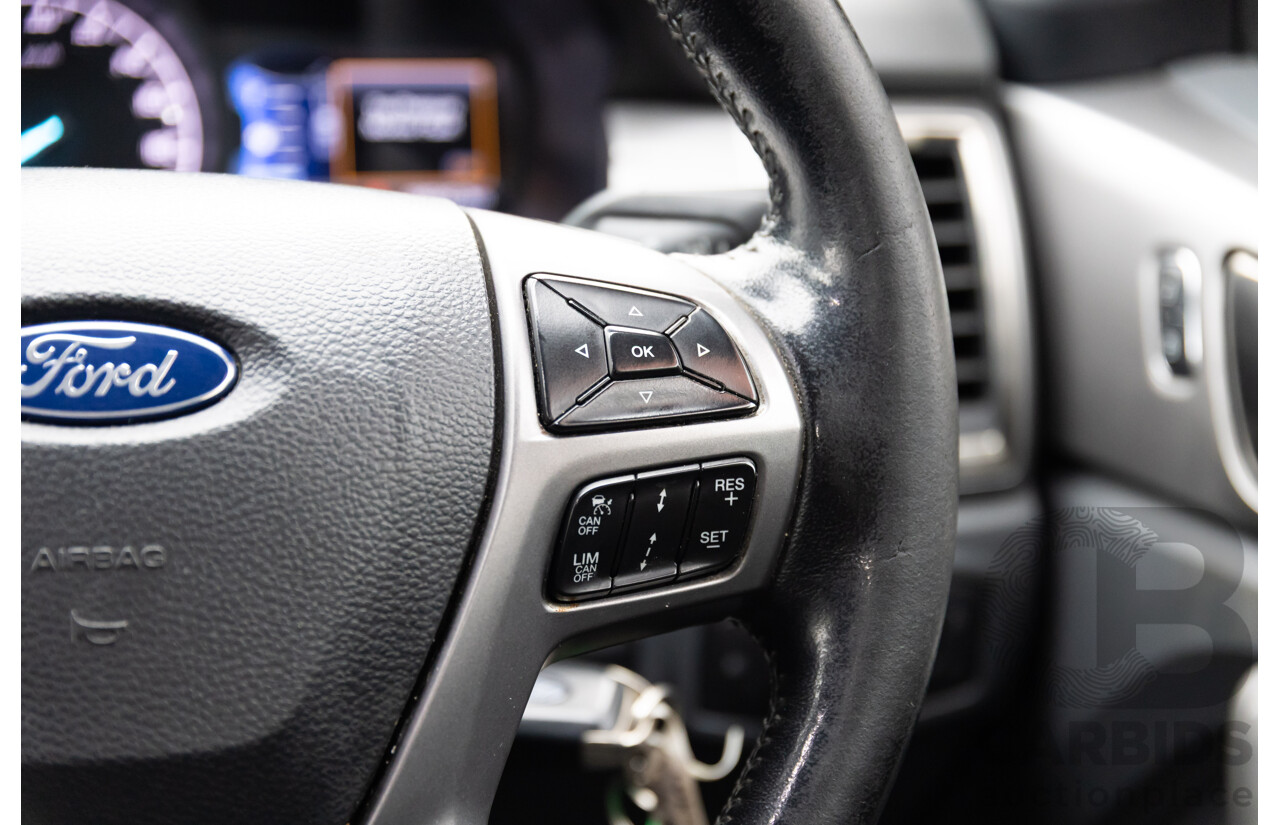 09/2015 Ford Ranger XLT 3.2 (4x4) 4x4 PX MKII Dual Cab Utility Black Turbo Diesel 3.2L