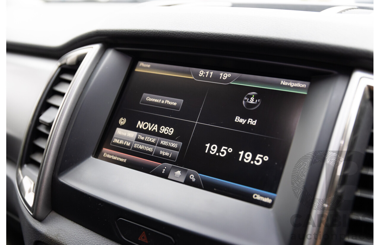 09/2015 Ford Ranger XLT 3.2 (4x4) 4x4 PX MKII Dual Cab Utility Black Turbo Diesel 3.2L