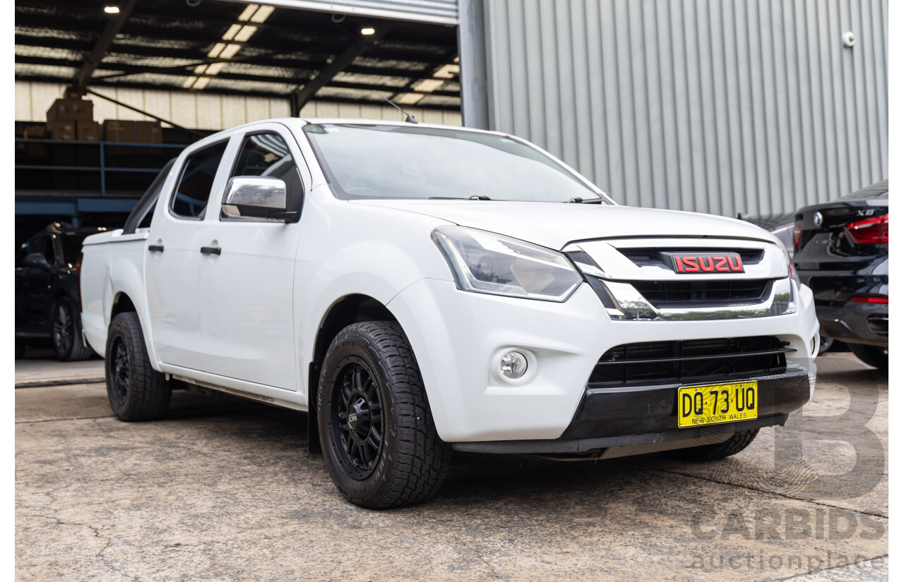 05/2017 Isuzu D-Max SX (4x2) RWD TF MY17 Crew Cab Utility White 3.0L
