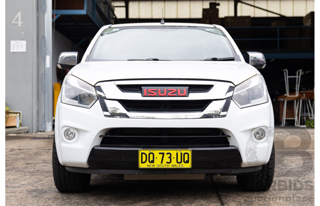 05/2017 Isuzu D-Max SX (4x2) RWD TF MY17 Crew Cab Utility White 3.0L