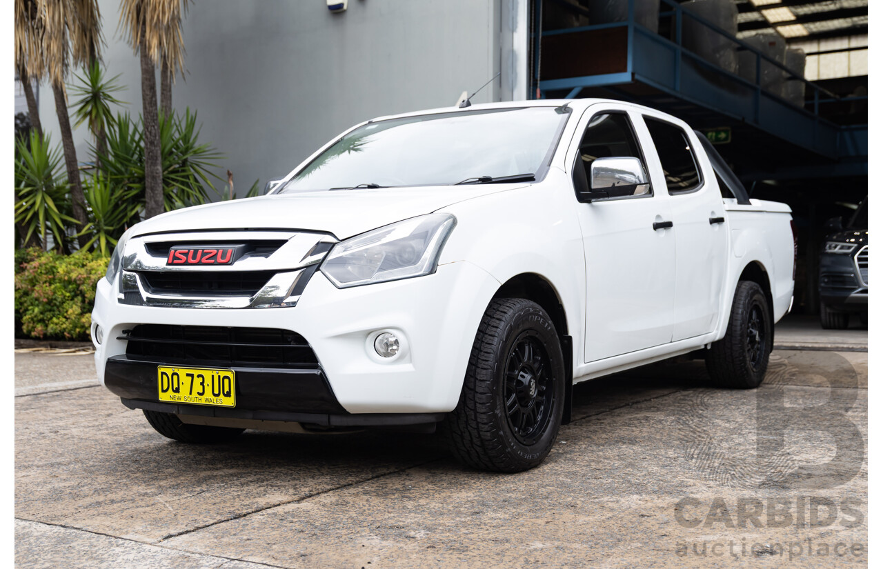 05/2017 Isuzu D-Max SX (4x2) RWD TF MY17 Crew Cab Utility White 3.0L