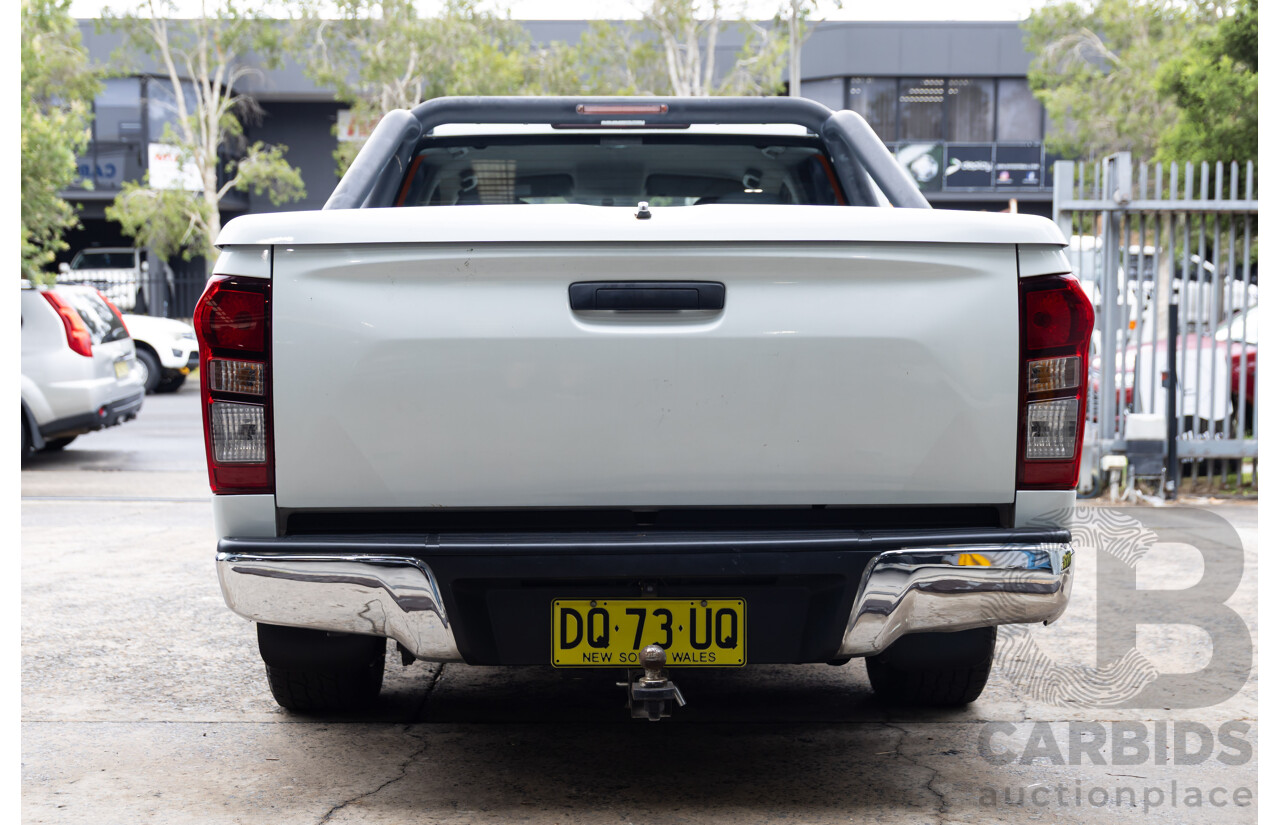 05/2017 Isuzu D-Max SX (4x2) RWD TF MY17 Crew Cab Utility White 3.0L
