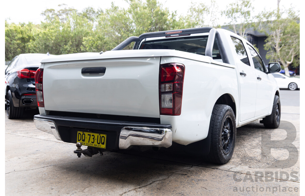 05/2017 Isuzu D-Max SX (4x2) RWD TF MY17 Crew Cab Utility White 3.0L
