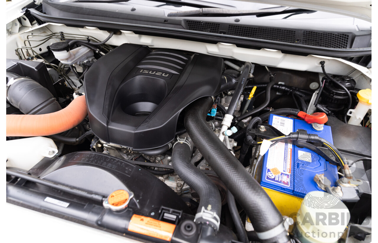 05/2017 Isuzu D-Max SX (4x2) RWD TF MY17 Crew Cab Utility White 3.0L