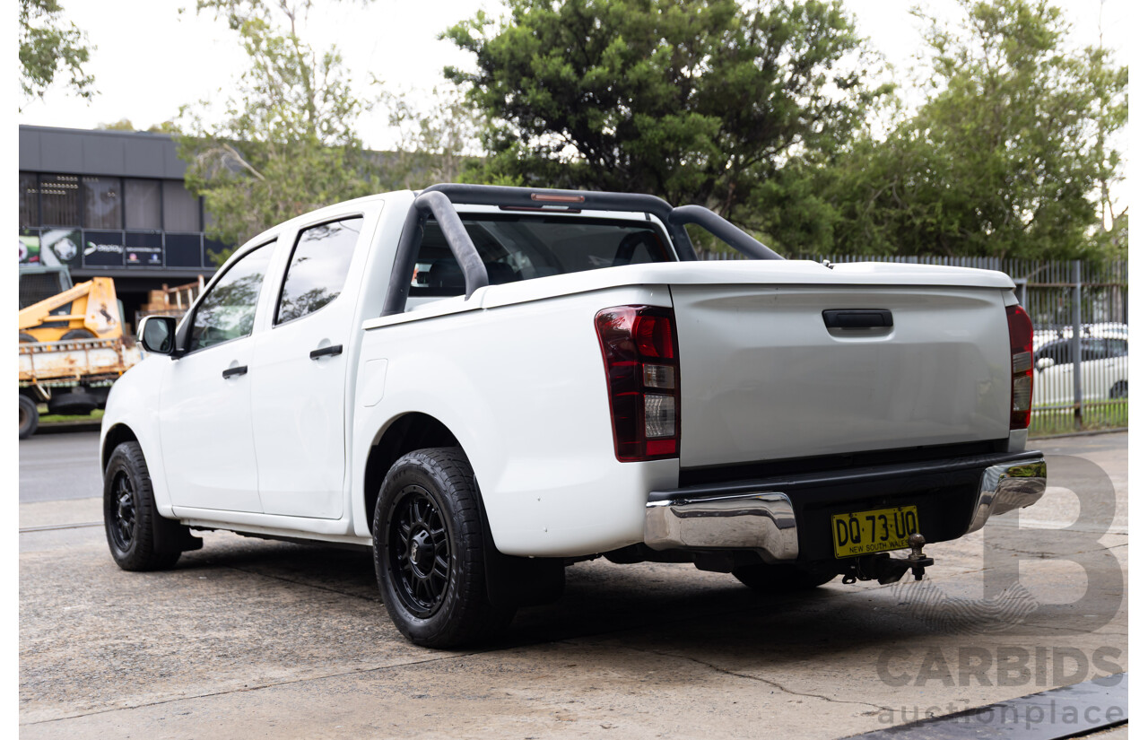 05/2017 Isuzu D-Max SX (4x2) RWD TF MY17 Crew Cab Utility White 3.0L