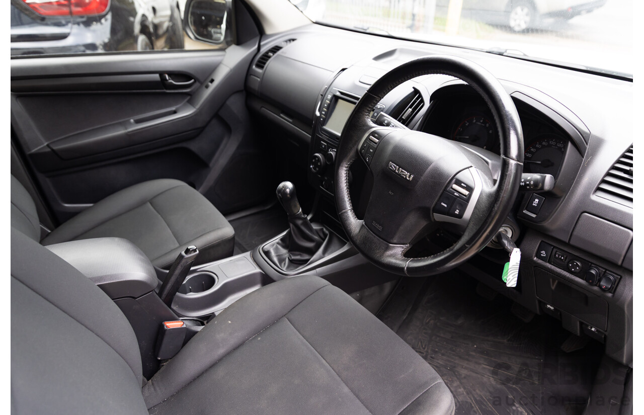 05/2017 Isuzu D-Max SX (4x2) RWD TF MY17 Crew Cab Utility White 3.0L