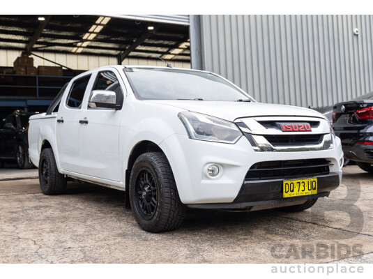 05/2017 Isuzu D-Max SX (4x2) RWD TF MY17 Crew Cab Utility White 3.0L