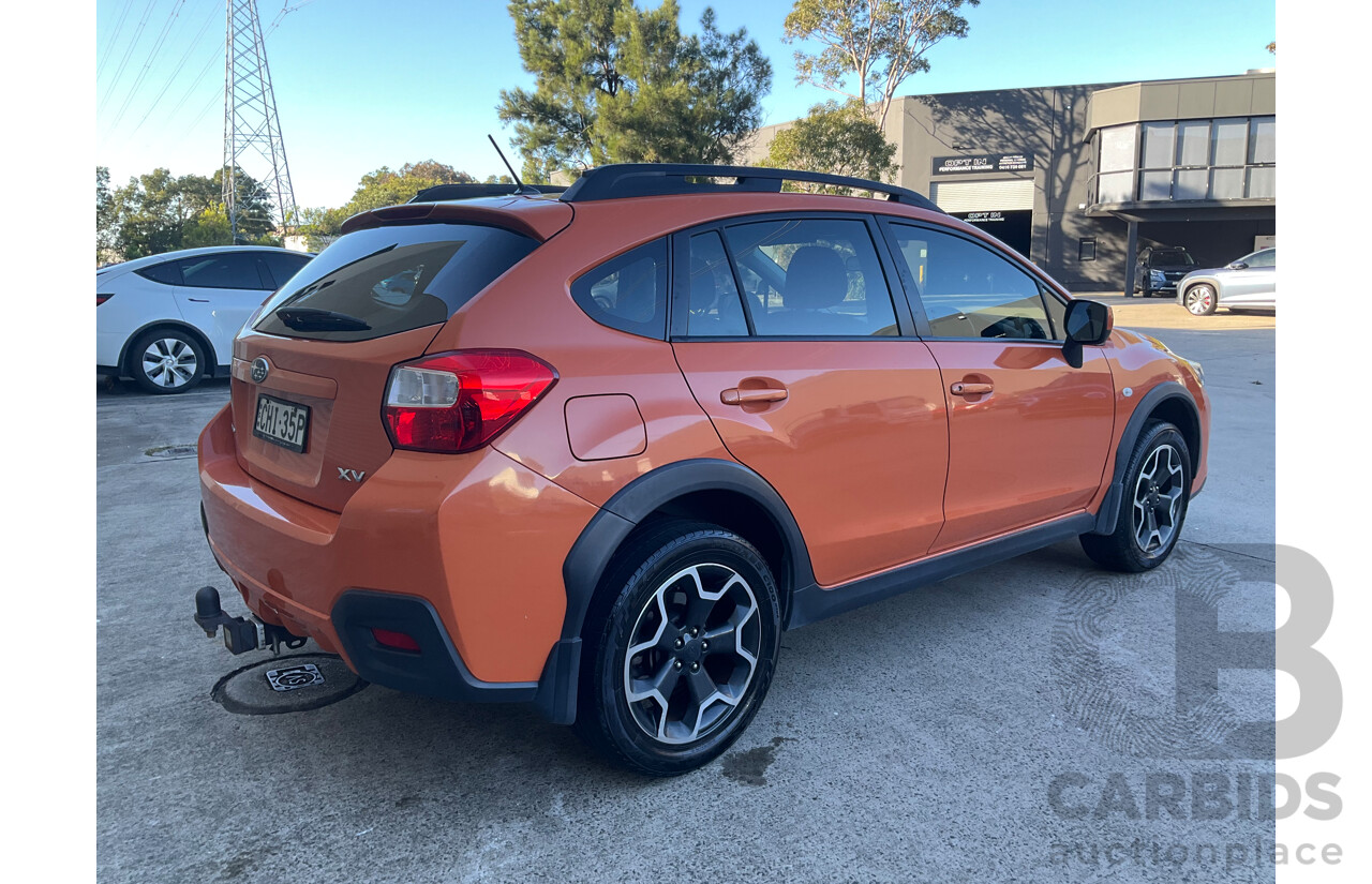 6/2012 Subaru XV 2.0i  4d Wagon Orange 2.0L