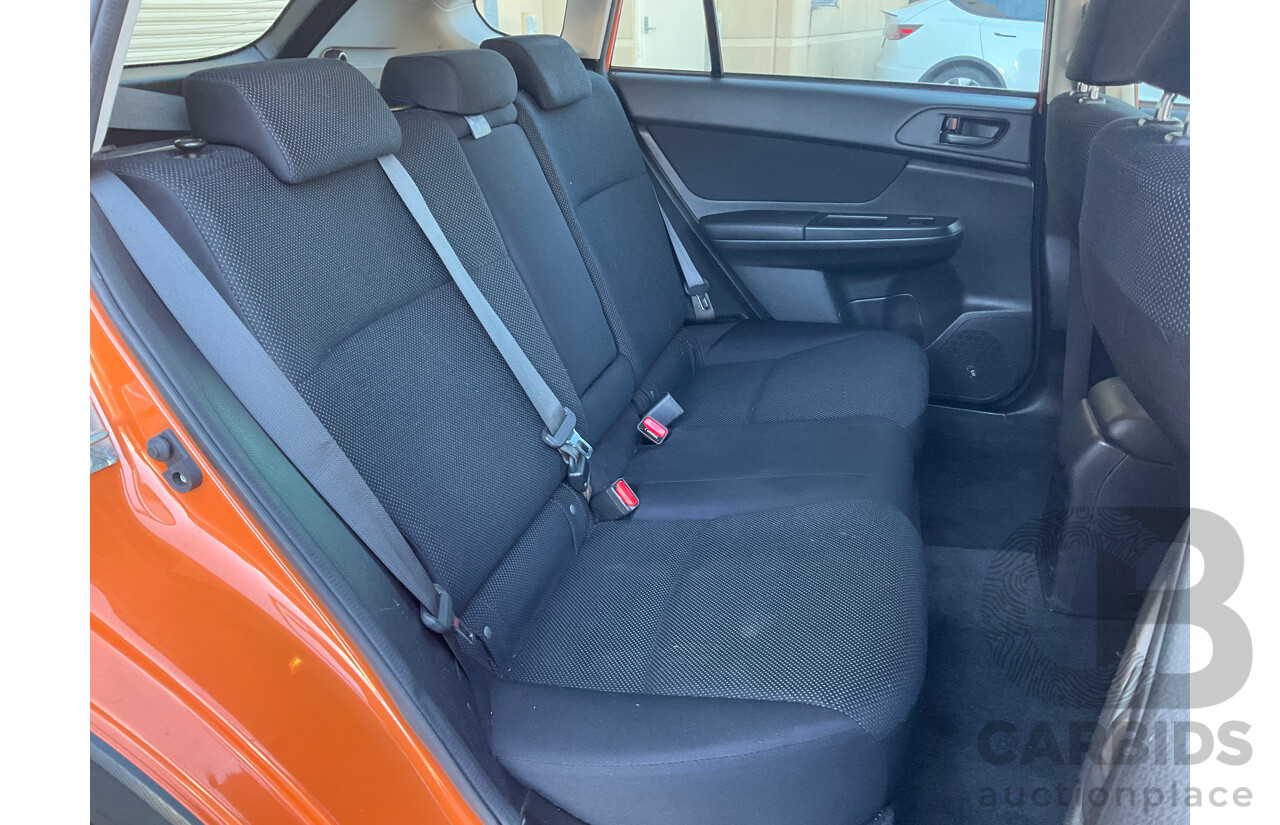 6/2012 Subaru XV 2.0i  4d Wagon Orange 2.0L