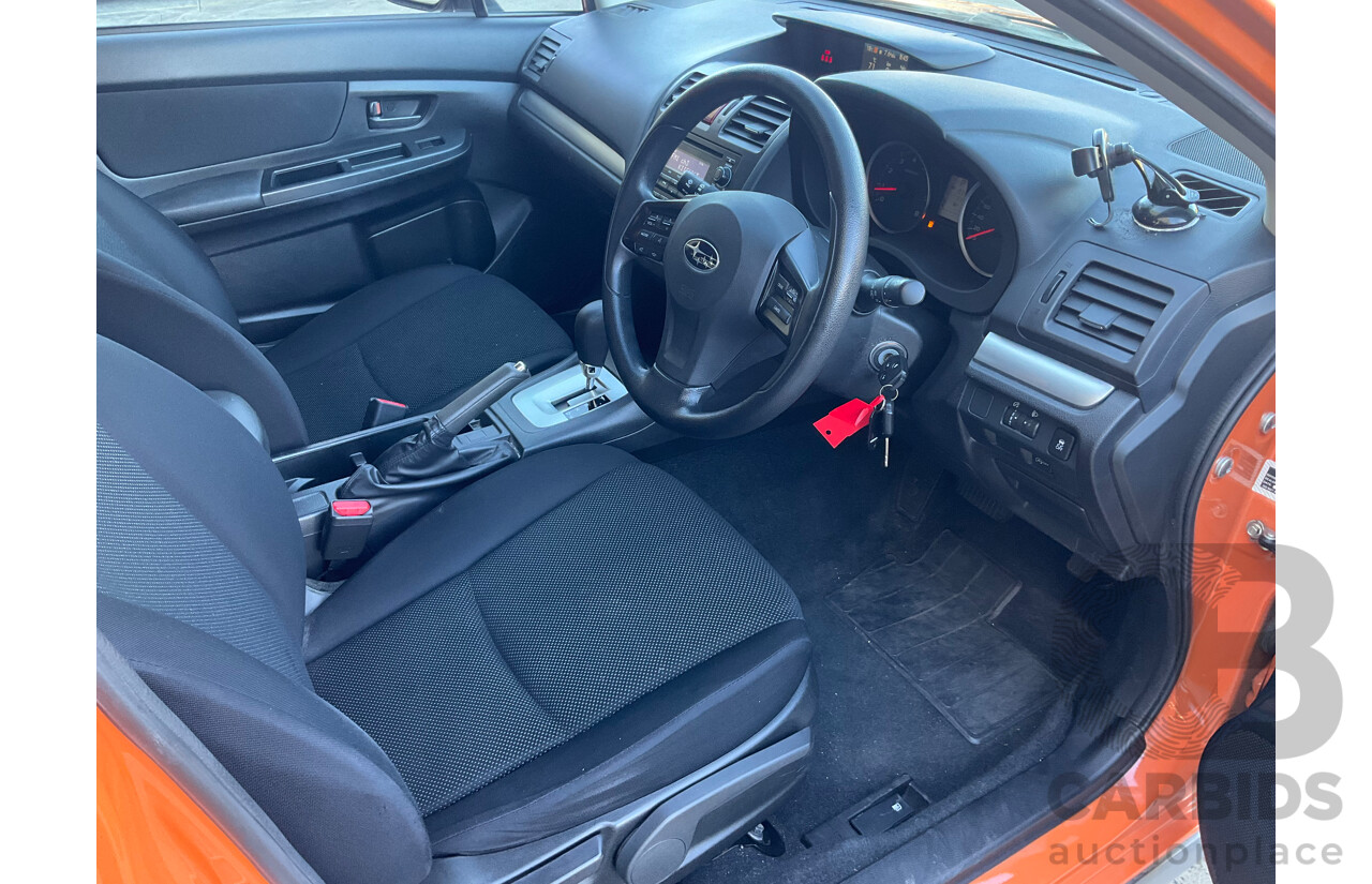 6/2012 Subaru XV 2.0i  4d Wagon Orange 2.0L