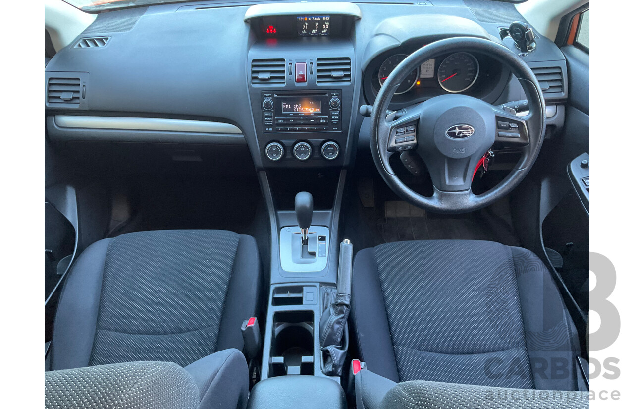 6/2012 Subaru XV 2.0i  4d Wagon Orange 2.0L