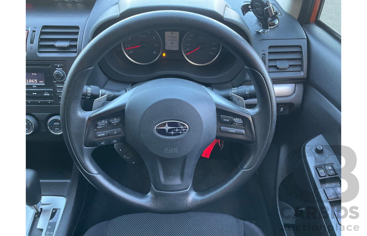 6/2012 Subaru XV 2.0i  4d Wagon Orange 2.0L
