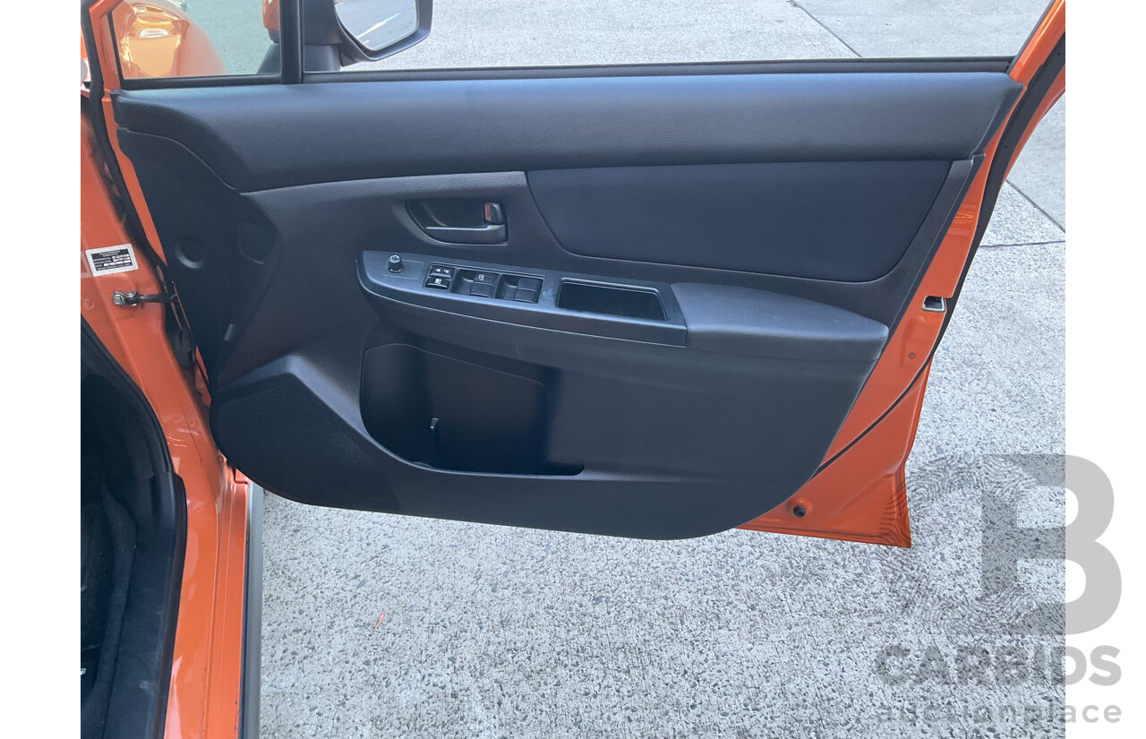 6/2012 Subaru XV 2.0i  4d Wagon Orange 2.0L
