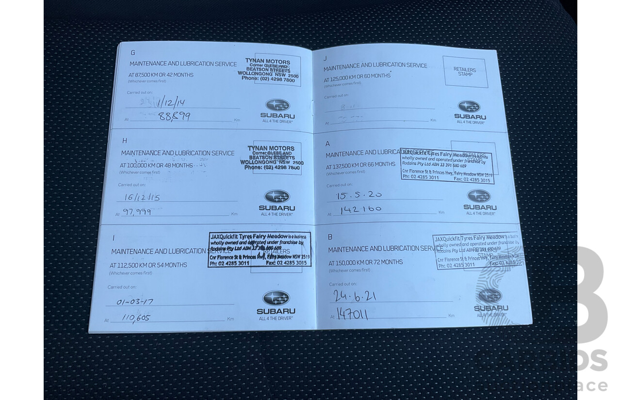 6/2012 Subaru XV 2.0i  4d Wagon Orange 2.0L