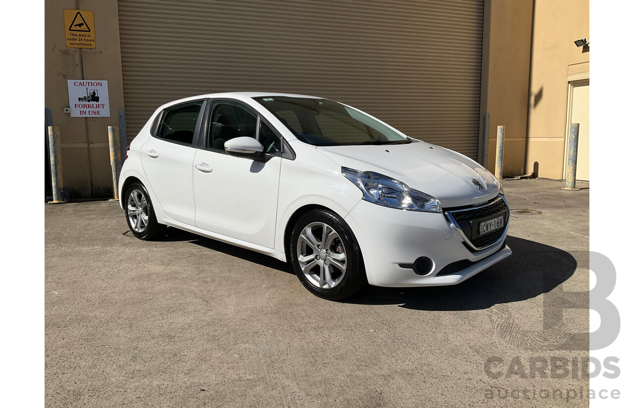 6/2015 Peugeot 208 Active 5d Hatchback White 1.6L