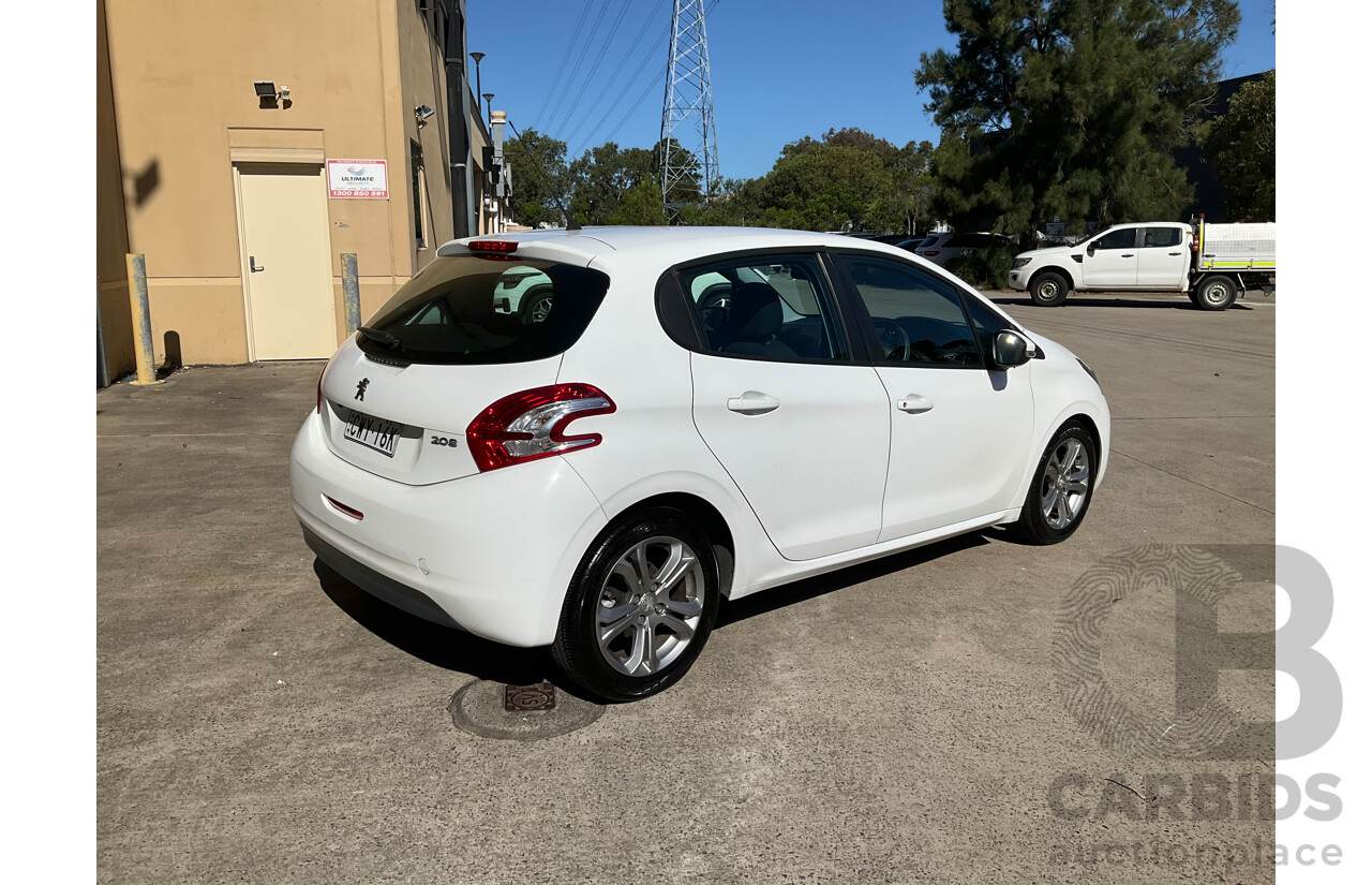 6/2015 Peugeot 208 Active 5d Hatchback White 1.6L