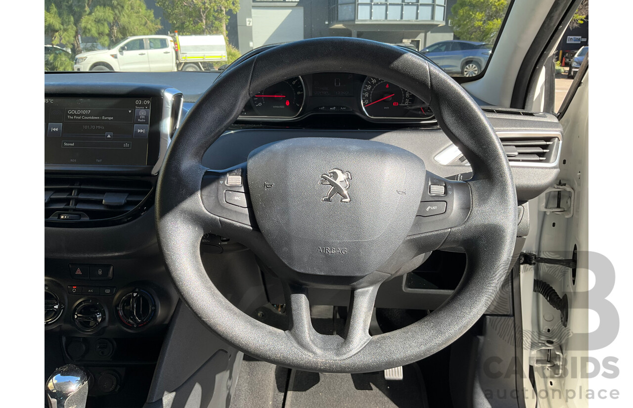 6/2015 Peugeot 208 Active 5d Hatchback White 1.6L