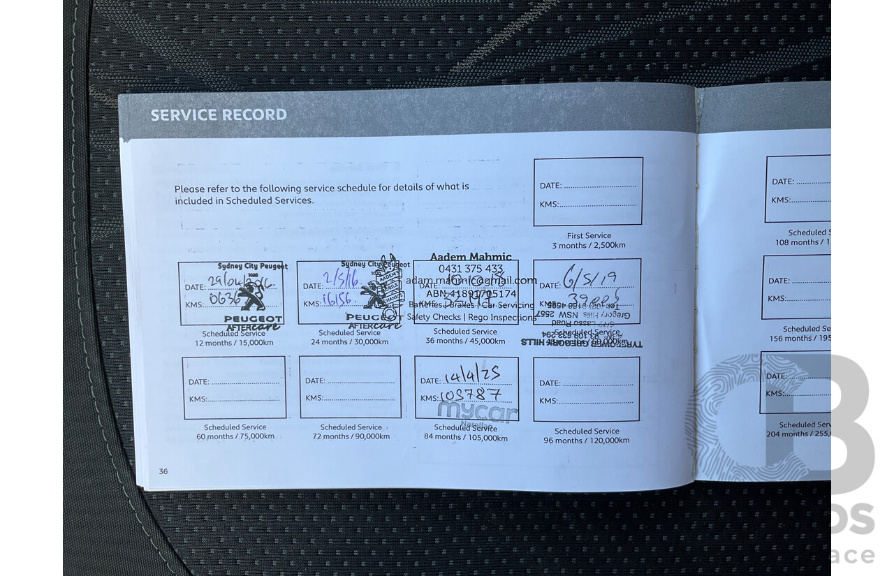 6/2015 Peugeot 208 Active 5d Hatchback White 1.6L