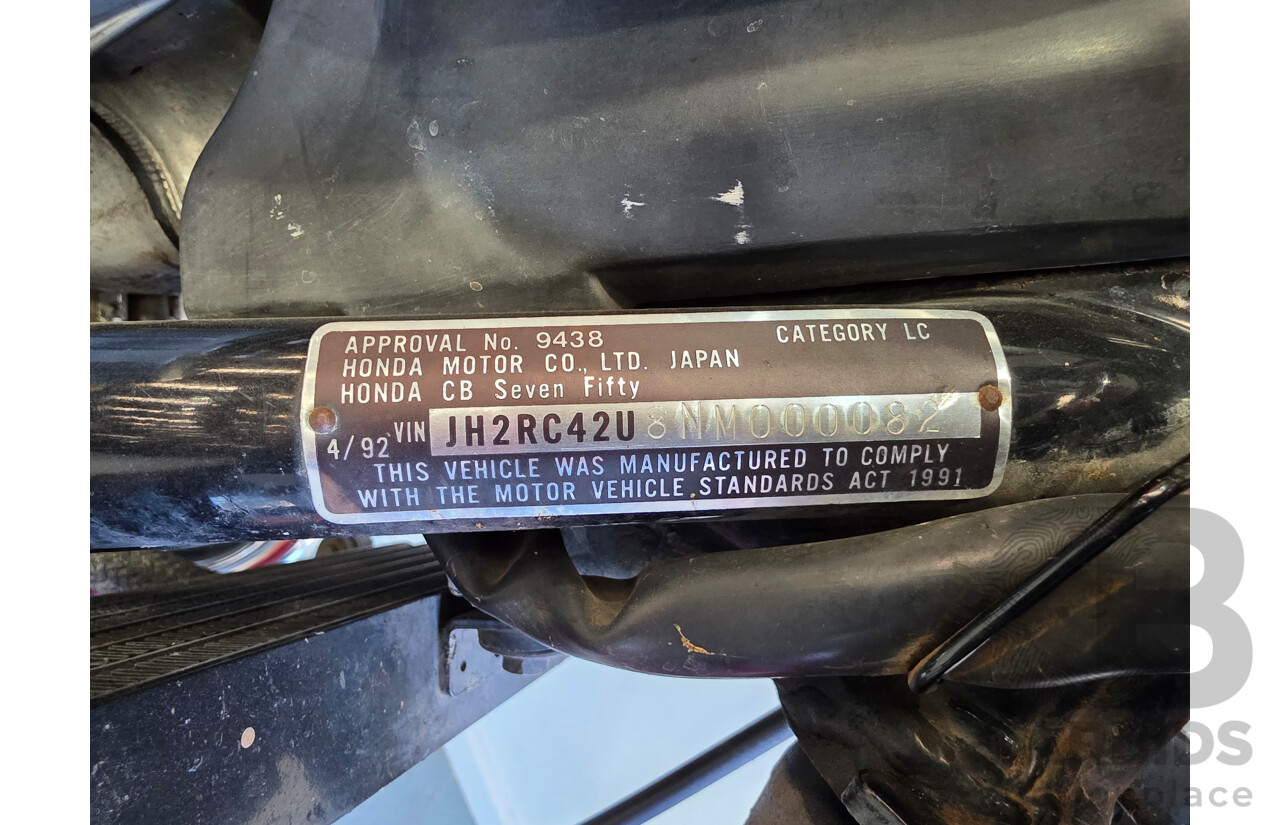 04/1992 Honda CB750 Motorcycle 747cc