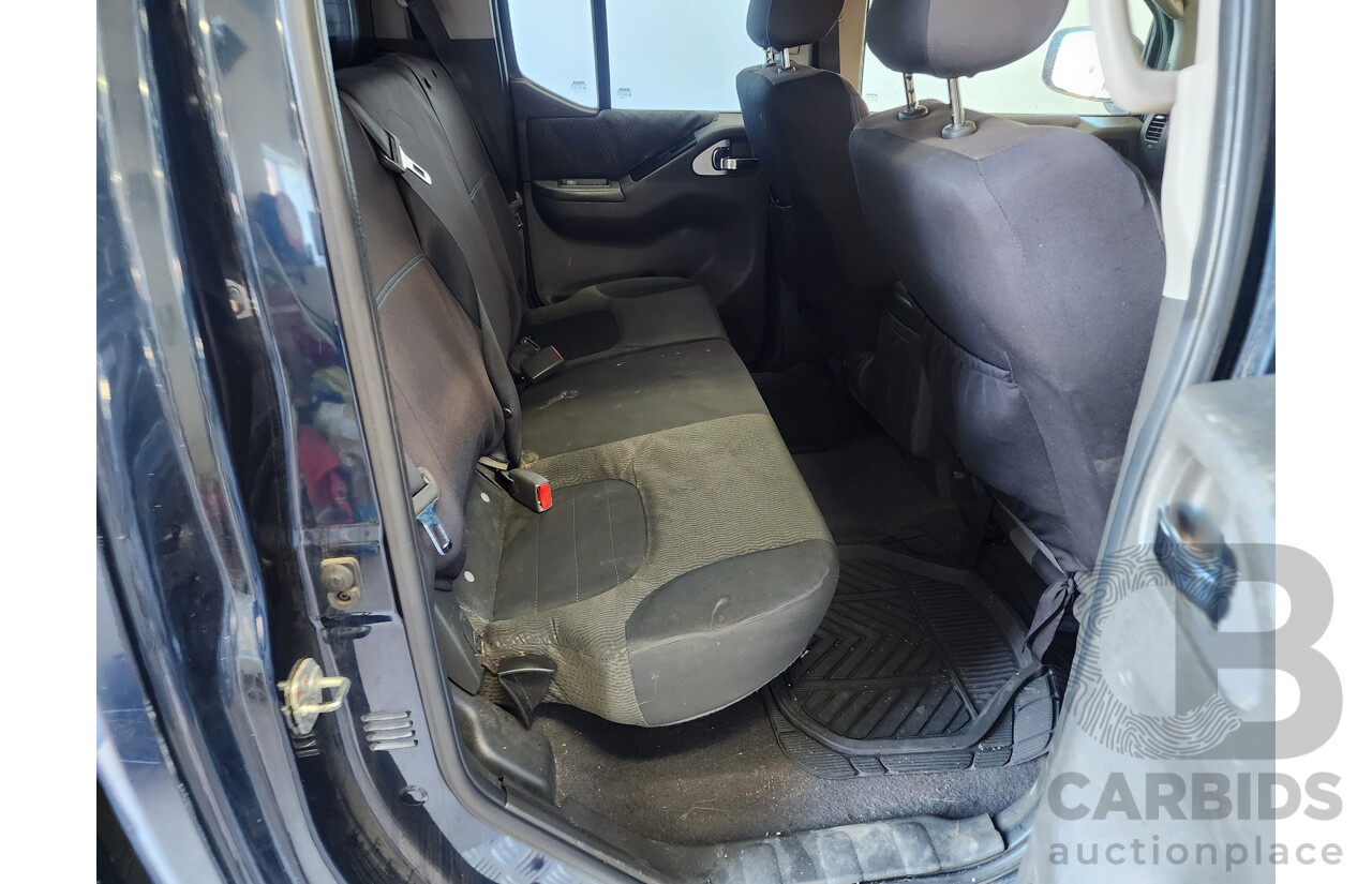 7/2012 Nissan Navara ST (4x4) D40 Dual Cab P/Up Blue 2.5L