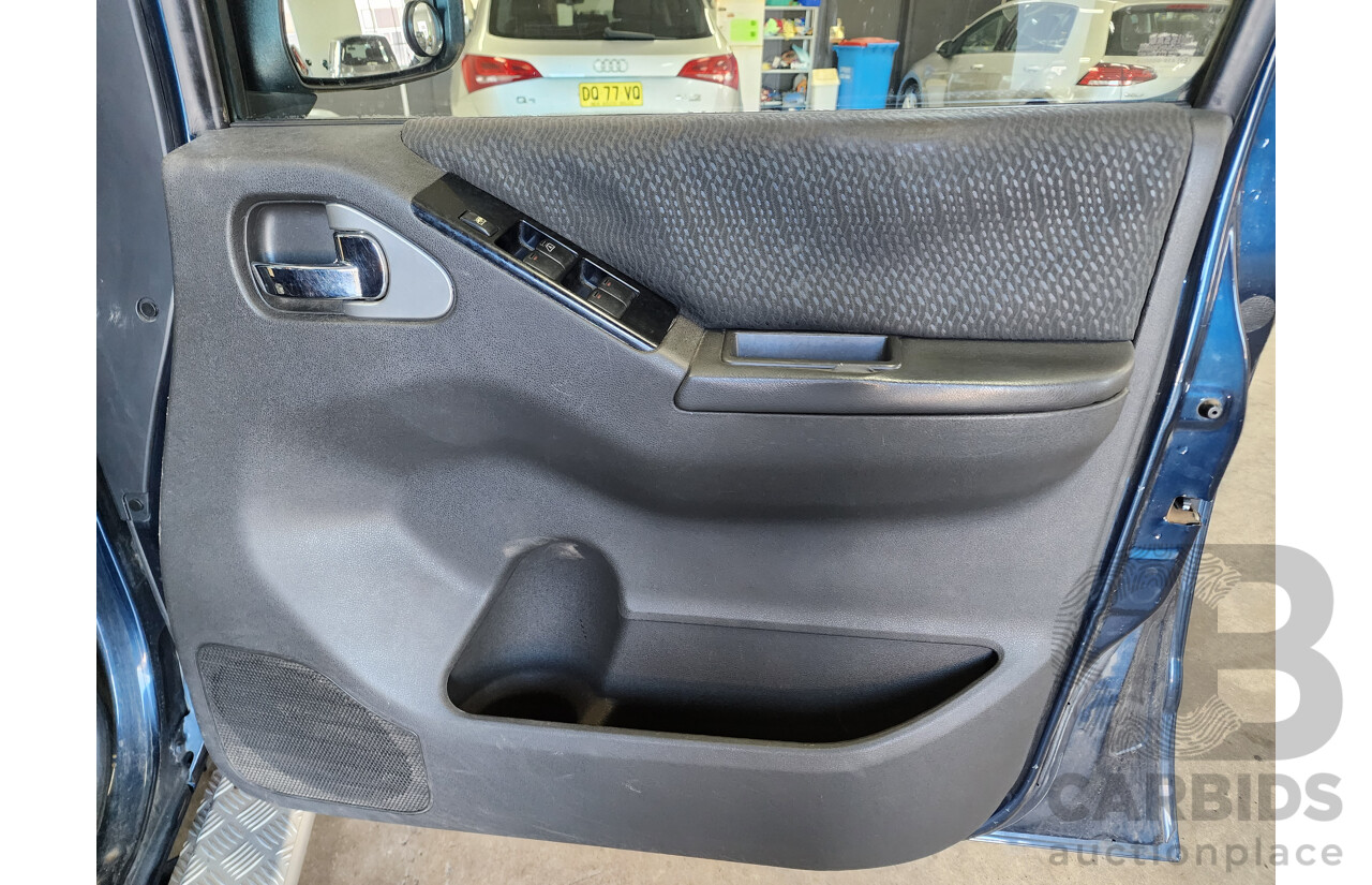 7/2012 Nissan Navara ST (4x4) D40 Dual Cab P/Up Blue 2.5L