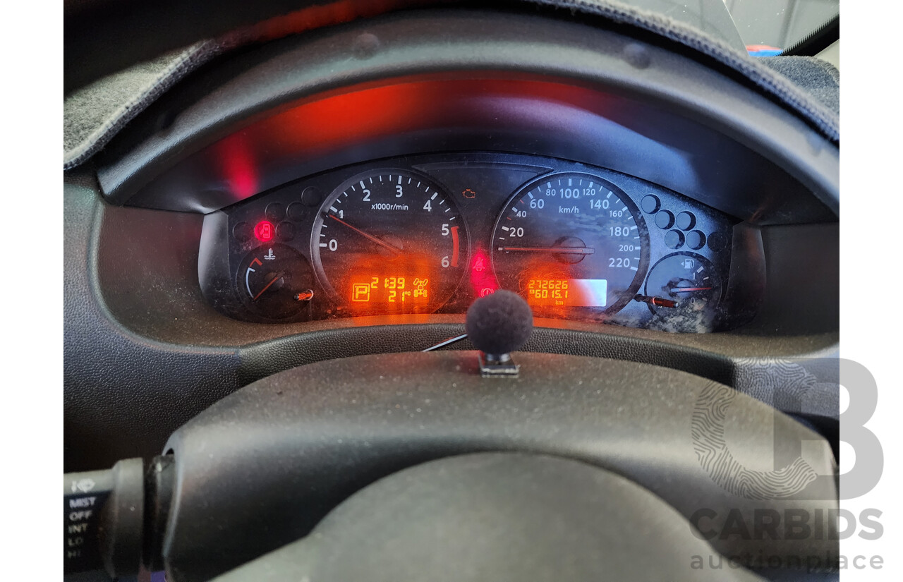 7/2012 Nissan Navara ST (4x4) D40 Dual Cab P/Up Blue 2.5L