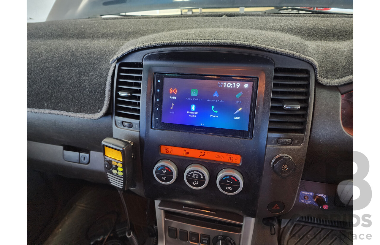 7/2012 Nissan Navara ST (4x4) D40 Dual Cab P/Up Blue 2.5L