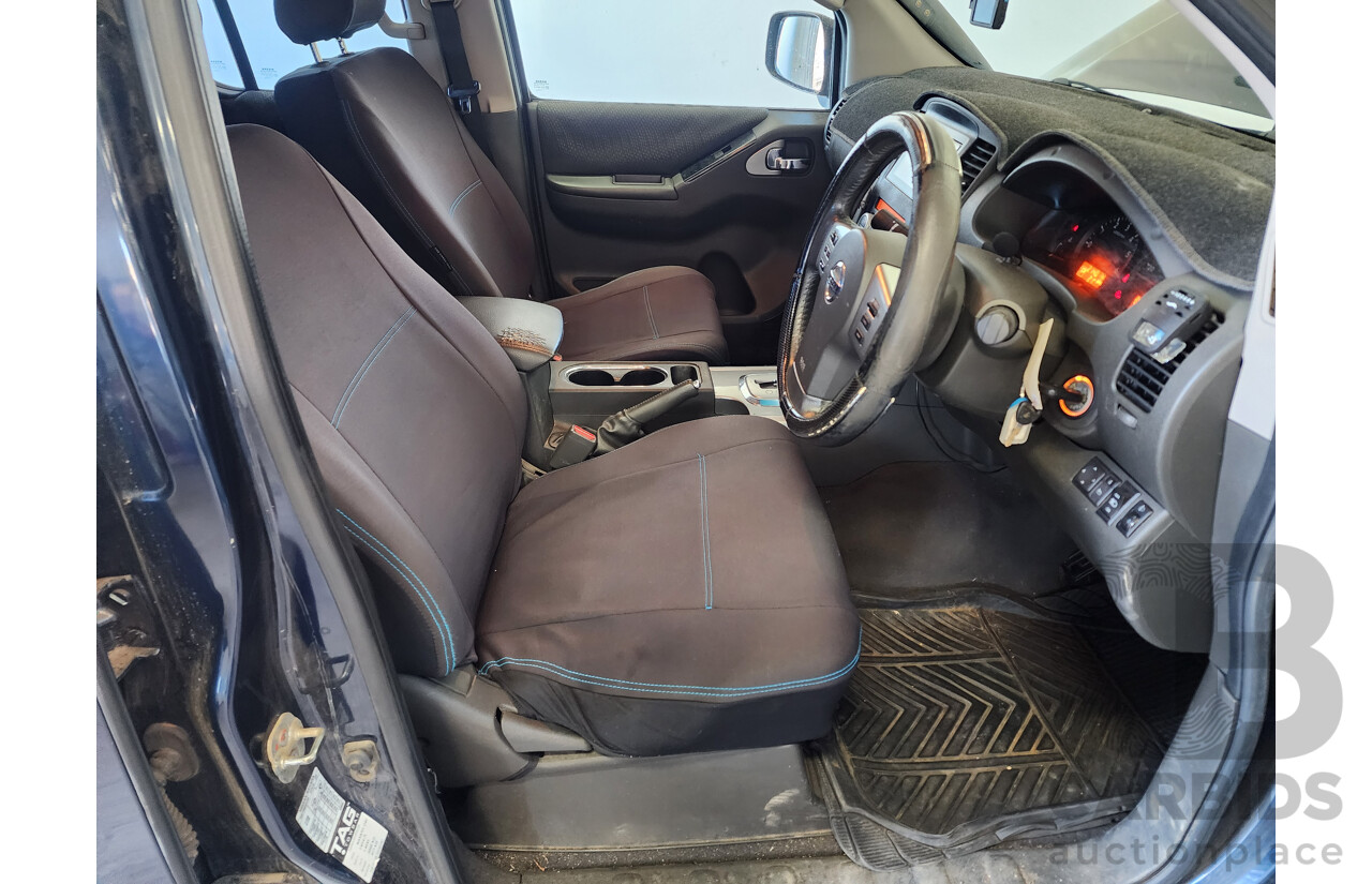 7/2012 Nissan Navara ST (4x4) D40 Dual Cab P/Up Blue 2.5L