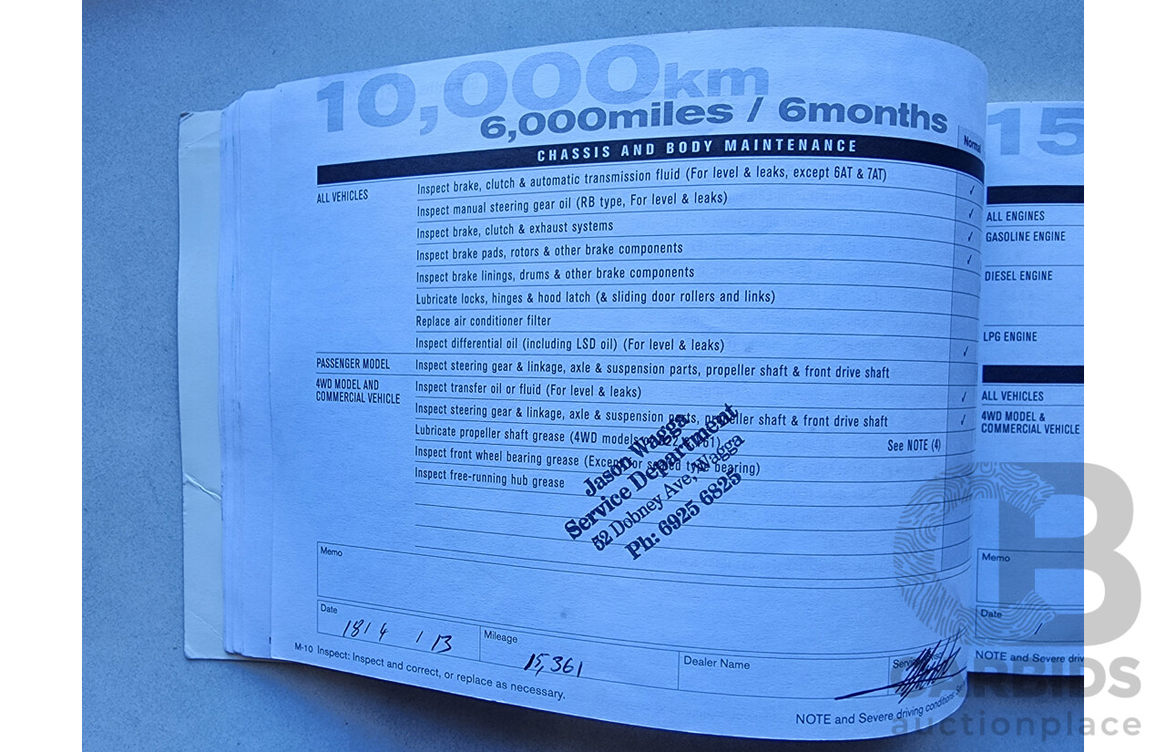 7/2012 Nissan Navara ST (4x4) D40 Dual Cab P/Up Blue 2.5L