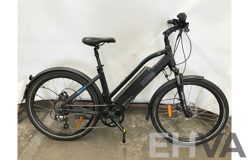 NCM Milano Plus 8 Speed Trekking Electric Bike