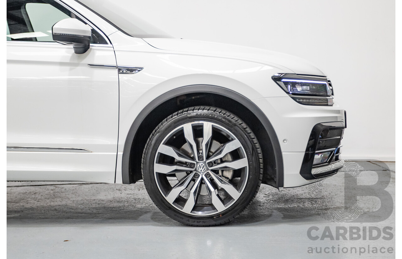 10/2019 Volkswagen Tiguan 132 TSI R-Line Edition (AWD) 5NA MY19 4D Wagon Pure White Turbo 2.0L