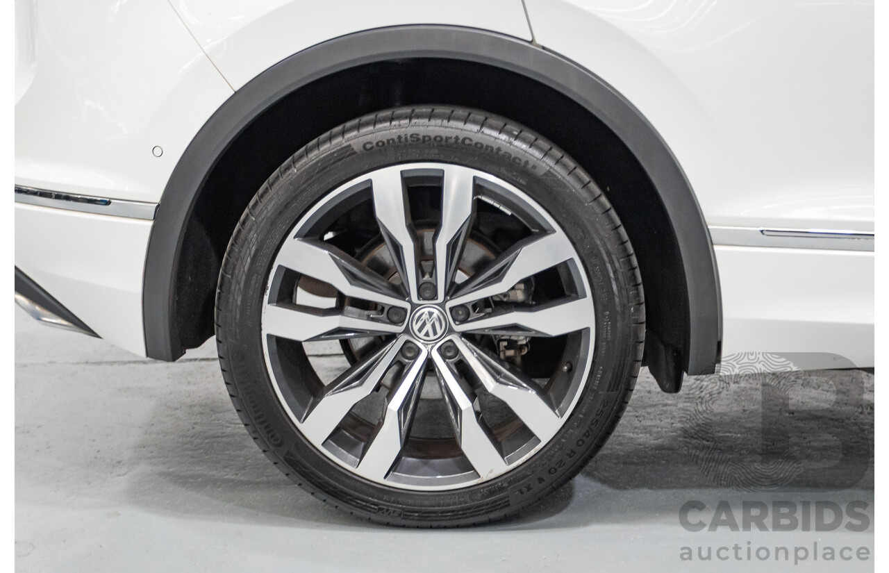 10/2019 Volkswagen Tiguan 132 TSI R-Line Edition (AWD) 5NA MY19 4D Wagon Pure White Turbo 2.0L