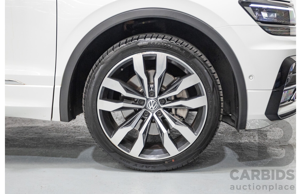 10/2019 Volkswagen Tiguan 132 TSI R-Line Edition (AWD) 5NA MY19 4D Wagon Pure White Turbo 2.0L