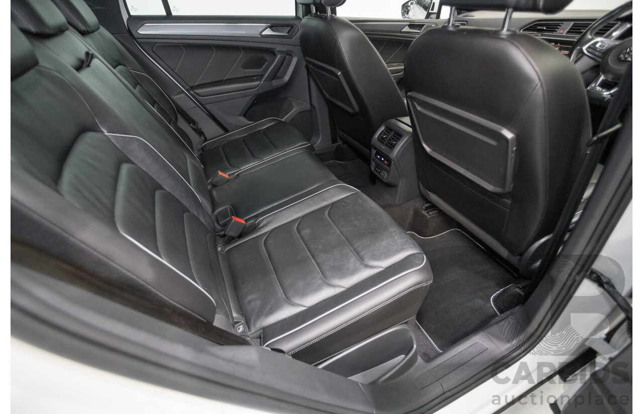 10/2019 Volkswagen Tiguan 132 TSI R-Line Edition (AWD) 5NA MY19 4D Wagon Pure White Turbo 2.0L
