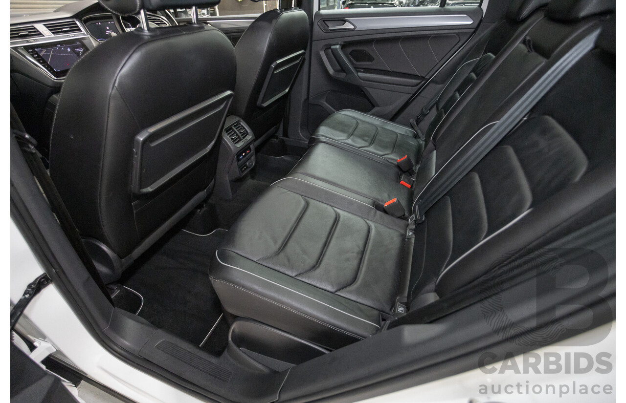 10/2019 Volkswagen Tiguan 132 TSI R-Line Edition (AWD) 5NA MY19 4D Wagon Pure White Turbo 2.0L