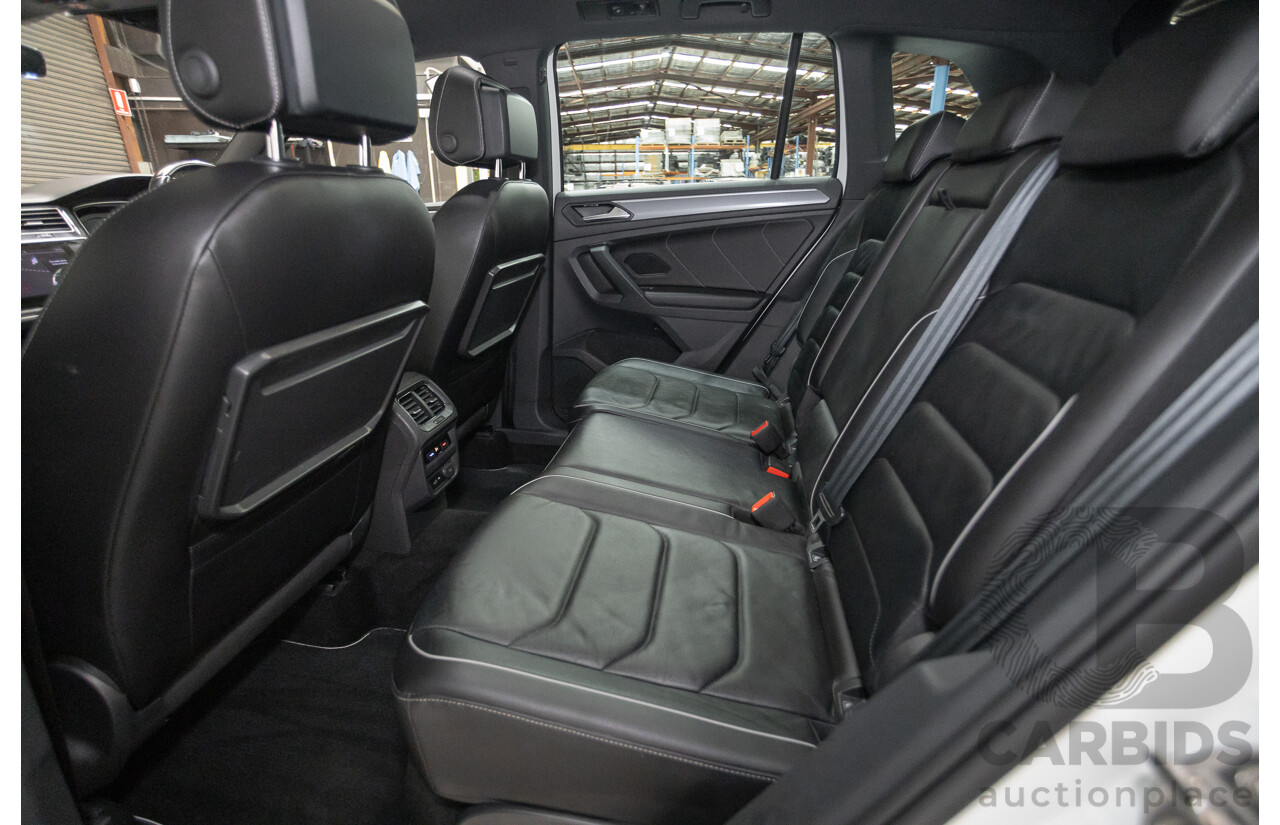 10/2019 Volkswagen Tiguan 132 TSI R-Line Edition (AWD) 5NA MY19 4D Wagon Pure White Turbo 2.0L